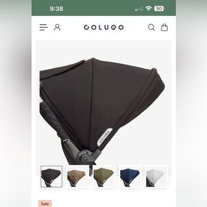 Colugo compact stroller black canopy Only.